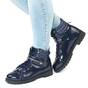 Ghete dama lacuite cu talpa cusuta, joasa, pentru tinute casual-sport ZJY-D17-DK.BLUE, Culoare (12): Albastru, Marime (12): 36 - - Roveli