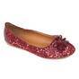 Balerini dama cu broderie aplicata WH-1F052-11-RED, Culoare (12): Rosu, Marime (12): 37 - - Roveli