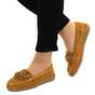 Mocasini de dama din piele naturala accesorizati cu franjuri 2739-TAUPE, Culoare (12): Mustar, Marime (12): 39 - - Roveli