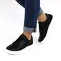 Pantofi sport de dama, cu talpa groasa si insertii de lac 6118-BLACK​, Culoare (12): Alb, Negru, Marime (12): 40 - - Roveli