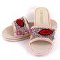 ​Papuci de dama decorati cu pietre 895-LIPS-PINK, Culoare (12): Roz, Marime (12): 41 - - Roveli