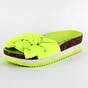 ​Papuci casual de dama cu funde aplicate00115-YELLOW, Culoare (12): Galben, Marime (12): 41 - - Roveli