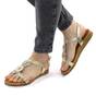 ​Sandale de dama, cu talpa joasa BJ510-GOLD, Culoare (12): Auriu, Marime (12): 38 - - Roveli