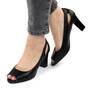 ​Pantofi comozi de dama, decupati in varf si pe laterale H30-BLACK, Culoare (12): Negru, Marime (12): 37 - - Roveli