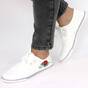 Tenisi de dama, cu broderie pe lateral, usori si confortabili X-1453-WHITE, Culoare (12): Alb, Multicolor, Marime (12): 39 - - Roveli