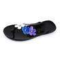 Papuci de copii, flip-flops  FLOWERS #2-7-BLACK, Culoare (12): Negru, Marime (12): 34 - - Roveli