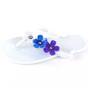 Papuci de copii, flip-flops  FLOWERS #2-7-WHITE, Culoare (12): Alb, Marime (12): 32 - - Roveli