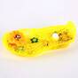 Balerini de copii, perforati, cu bareta si decorati cu floare  F113-YELLOW, Culoare (12): Galben, Marime (12): 27 - - Roveli