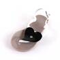 Sandale de copii, flip-flops HEART #2-10-BLACK/GREY, Culoare (12): Gri + Negru, Marime (12): 25 - - Roveli