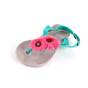 Sandale de copii, flip-flops FLOWERS #2-8-FUXIA/GREY, Culoare (12): Fucsia, Marime (12): 26 - - Roveli