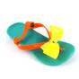 Sandale de copii, flip-flops, cu fundita si elastic la spate #258-GREEN, Culoare (12): Verde, Galben, Portocaliu, Marime (12): 26 - - Roveli