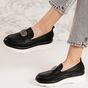 Pantofi dama casual din piele ecologica Negri Aylin, Culoare (12): Negru, Marime (12): 39 - - Roveli