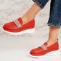 Pantofi dama casual din piele ecologica Rosii Yime, Culoare (12): Rosu, Marime (12): 39 - - Roveli