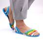 ​Sandale casual de dama , cu bretele multicolore LB-121-BLUE, Culoare (12): Multicolor, Bleu, Marime (12): 39 - - Roveli