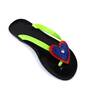 ​Papuci de dama, flip -flop din cauciuc  2137-HEART-BLK.GREEN, Culoare (12): Verde neon, Marime (12): 39 - - Roveli