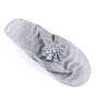 ​Papuci de dama, flip -flop , cu decor floare LB-A46-SILVER, Culoare (12): Argintiu, Marime (12): 40 - - Roveli