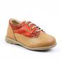 Pantofi casual, de copii , din piele naturala 2635-BEJ/PORTOCALIU, Culoare (12): Bej, Portocaliu, Marime (12): 24 - - Roveli