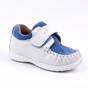 Pantofi " PRIMII PASI ", din piele naturala , moi si usori 369-ALB/BLEU, Culoare (12): Alb, Bleu, Marime (12): 21 - - Roveli