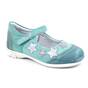 Pantofi usori , de copii , decorati cu stelute , cu talpa din cauciuc   7194-TURCOAZ, Culoare (12): Bleu, Marime (12): 25 - - Roveli