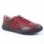 Pantofi casual ,unisex , pentru copii , din piele naturala 3266-ROSU/NEGRU, Culoare (12): Rosu, Marime (12): 30 - - Roveli
