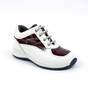 Pantofi sport pentru copii , din piele naturala 1594-ALB/BORDO, Culoare (12): Bordo, Marime (12): 28 - - Roveli