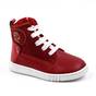Ghete inalte pentru copii , din piele naturala , captusite , cu talpa cusuta  3144-ROSU/SPALT, Culoare (12): Rosu, Marime (12): 25 - - Roveli