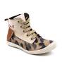 Ghete inalte pentru copii , din piele naturala , captusite  3144-BEJ/TIG, Culoare (12): Animal print, Marime (12): 27 - - Roveli