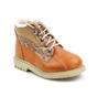 Ghete usoare , pentru copii , din piele naturala , captusite  2876-BEJ1, Culoare (12): Animal print, Marime (12): 27 - - Roveli