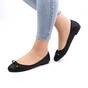 ​Balerini  de dama , cu fundita , cu reflexii stralucitoare HR21602-BLACK, Culoare (12): Negru, Marime (12): 38 - - Roveli