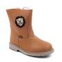Cizme imblanite pentru copii , din piele naturala 3241-COGNAC, Culoare (12): Camel, Marime (12): 25 - - Roveli