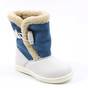 Cizme imblanite pentru copii , din piele naturala  3142-BLUE/ALB, Culoare (12): Alb, Bleu, Marime (12): 29 - - Roveli