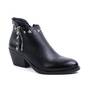 ​Ghete de dama , country style , cu tinte si fermoar decorativ B194-4-NERO, Culoare (12): Negru, Marime (12): 37 - - Roveli