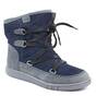 ​Ghete imblanite de dama , din piele naturala , cu sireturi  4043-BLEUMARIN, Culoare (12): Bleumarin, Marime (12): 38 - - Roveli