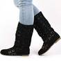 ​Cizme de vara, comode si lejere, crosetate C-01-BLACK, Culoare (12): Negru, Marime (12): 38* - - Roveli