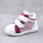 Ghete sport pentru copii , captusite , din piele naturala 3237-ALB/FUCSIA1, Culoare (12): Roz, Marime (12): 35 - - Roveli