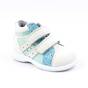 Ghete sport pentru copii , din piele naturala 3237-ALB/TURCOAZ, Culoare (12): Alb, Bleu, Marime (12): 23 - - Roveli