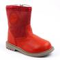 Cizme captusite pentru copii , din piele naturala  3259-ROSU, Culoare (12): Rosu, Marime (12): 25 - - Roveli