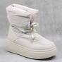 ​Ghete de dama , tip apreski , imblanite , cu platforma  XH2303-BEIGE, Culoare (12): Bej, Marime (12): 39 - - Roveli