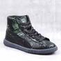 ​Ghete sport de dama , din piele naturala  , cu talpa cusuta 3198-NEGRU/PAUN, Culoare (12): Multicolor, Marime (12): 37 - - Roveli
