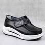 Pantofi de dama , cu platforma , din piele naturala  WKS01-BLACK, Culoare (12): Negru, Marime (12): 38 - - Roveli