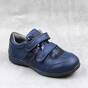 Pantofi sport , pentru copii , din piele naturala , cu benzi stralucitoare 1839-BLEU/BLEU2, Culoare (12): Bleumarin, Marime (12): 29 - - Roveli