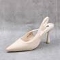 ​Pantofi eleganti de dama , cu toc inalt si varf ascutit ML-PP-11-BEIGE, Culoare (12): Bej, Marime (12): 41** - - Roveli