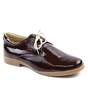 Pantofi unisex , pentru copii , din piele naturala , sidefata 3194-BORDO, Culoare (12): Maro, Marime (12): 31 - - Roveli