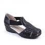 Sandale usoare de dama , din piele naturala , cu perforatii  LBS009-1-BLACK, Culoare (12): Negru, Marime (12): 40 - - Roveli