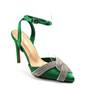 ​Pantofi eleganti , de dama , accesorizati ,  MS19044-GREEN, Culoare (12): Verde, Marime (12): 40 - - Roveli