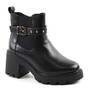 Ghete imblanite de dama , cu catarama argintie BH208-BLACK, Culoare (12): Negru, Marime (12): 37** - - Roveli