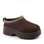 ​Papuci imblaniti de dama , tip UG , cu platforma BK-301-BROWN, Culoare (12): Maro, Marime (12): 40 - - Roveli
