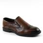 Pantofi barbatesti , cu elastic lateral pe ambele parti A1855-2-BROWN, Culoare (12): Maro, Marime (12): 40 - - Roveli