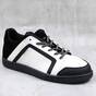 Sneakers dama , din piele naturala , cu insertii de catifea 7013-NEGRU/ALB, Culoare (12): ALB/NEGRU, Marime (12): 37 - - Roveli