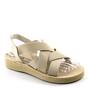 Sandale comode de dama , cu bretele  elastice, incrucisate  SW003-3-BEIGE, Culoare (12): Bej, Marime (12): 41** - - Roveli